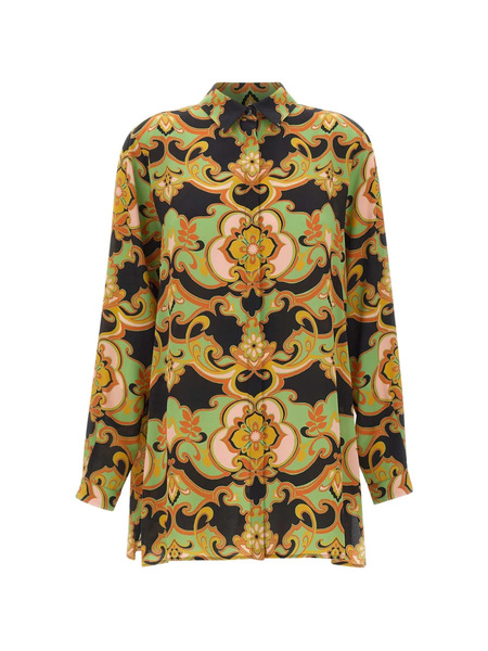  Etro Print Buttoned Shirt - Black 