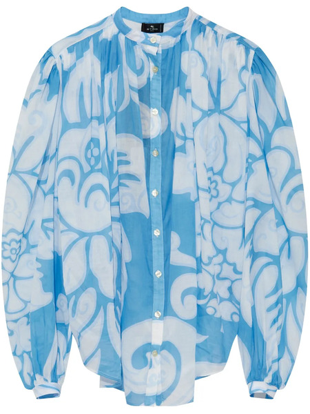  Etro Printed Blouse - Blue 