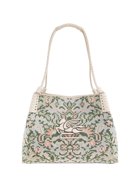  Etro Printed Pegasus Tote Bag - Blue 