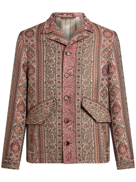  Etro Printed Shirt Jacket - Red 
