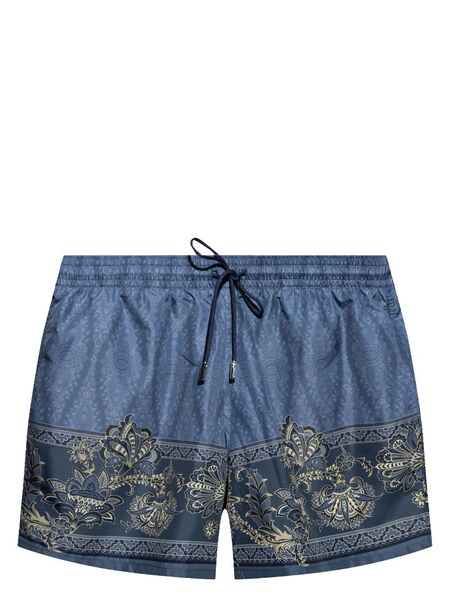  Etro Printed Swim Shorts - Blue 