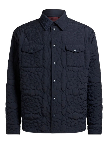  Etro Quilted Floral-pattern Overshirt - Blue 