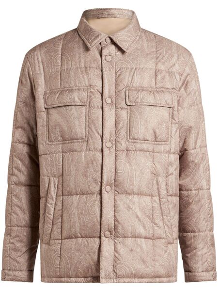  Etro Quilted Shirt Jacket - Neutrals 