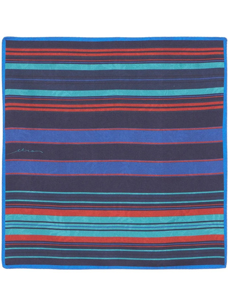  Etro Reversible Pocket Square - Blue 