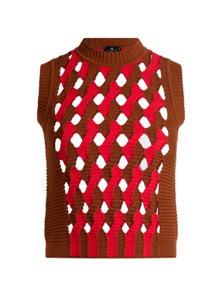  Etro Round-neck Vest - Brown 