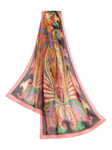  Etro Silk Chiffon Scarf - Pink 