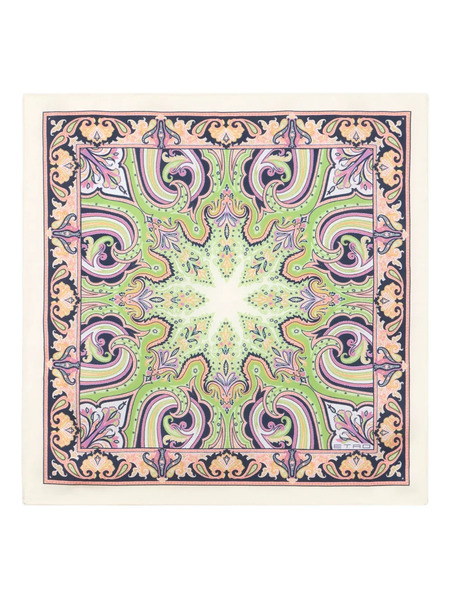  Etro Silk Pocket Square - Neutrals 