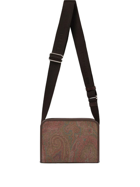  Etro Small Arnica Paisley Messenger Bag - Brown 