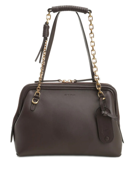  Etro Small Leather Shoulder Bag - Brown 
