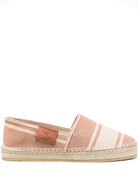  Etro Striped Canvas Espadrilles - Neutrals 