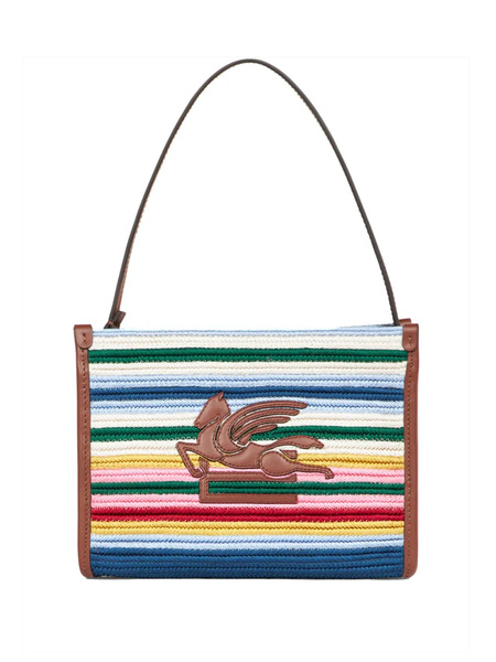  Etro Striped Clutch Bag - Blue 