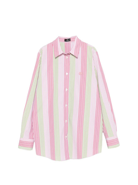  Etro Striped-pattern Long-sleeve Shirt - Pink 