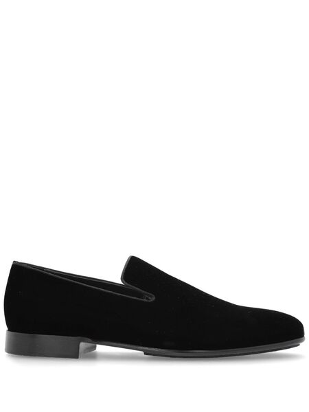  Etro Suede Loafers - Black 