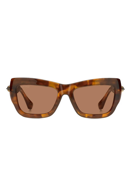  Etro Tortoiseshell Rectangle-frame Sunglasses - Brown 