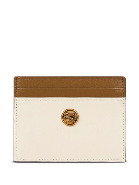  Etro Two-tone Leather Cardholder - White 