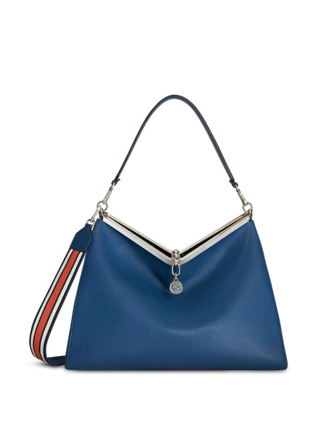  Etro Vela Leather Shoulder Bag - Blue 