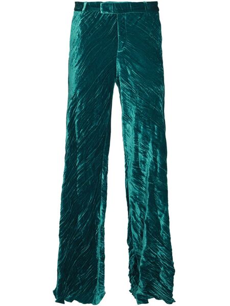  Etro Velvet Trousers - Green 