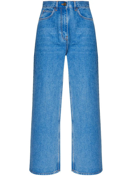  Etro Wide-leg High-rise Jeans - Blue 