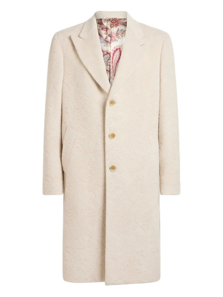  Etro Wool-blend Single-breasted Coat - Neutrals 