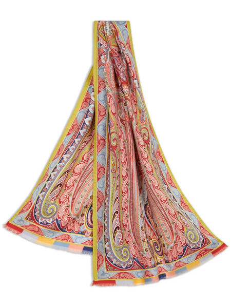  Etro Wool Scarf - Red 
