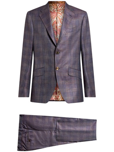  Etro Wool Suit - Purple 