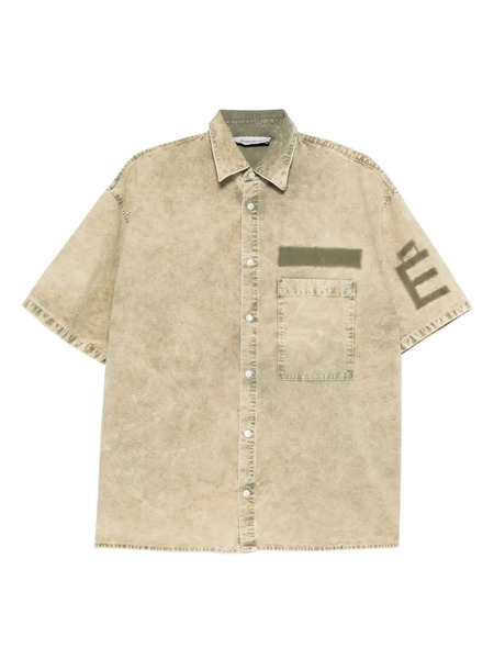  études Studio Boxy Ripstop Shirt - Green 