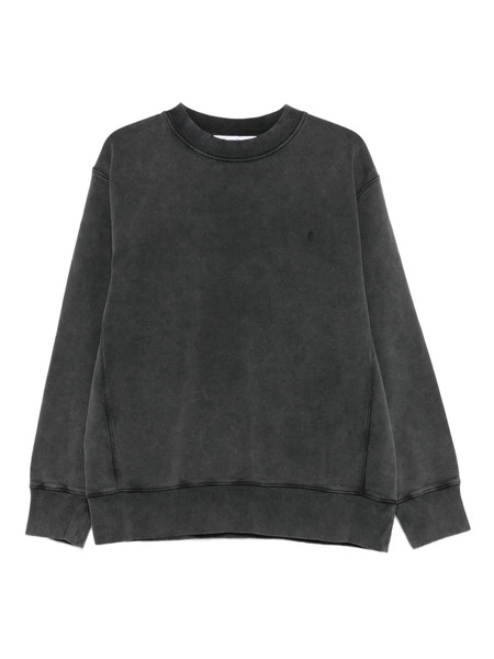  études Studio é Crew-neck Washed-effect Sweatshirt - Grey 