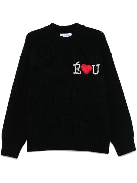  études Studio Heavy Round Neck Sweater - Black 