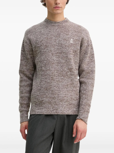  études Studio Logo Crew-neck Sweater - Brown 