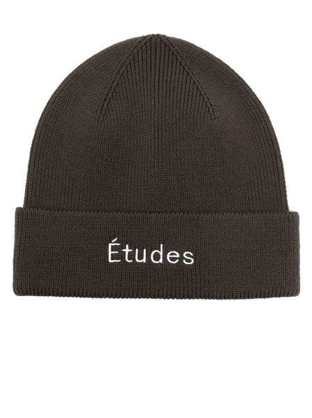  études Studio Logo-embroidered Wool Beanie - Green 