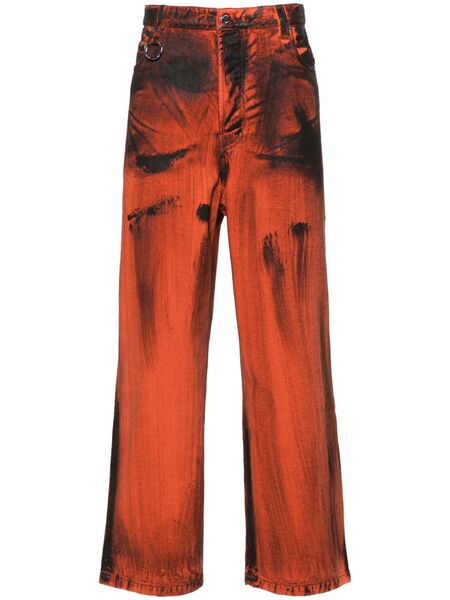  études Studio Side Denim Straight-leg Jeans - Orange 