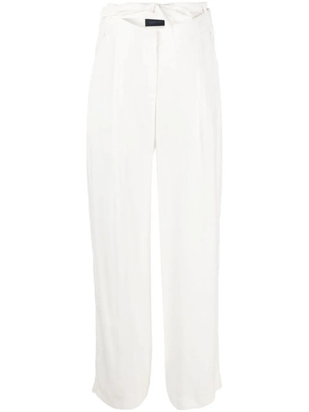  Eudon Choi Loches Belted Straight-leg Trousers - White 