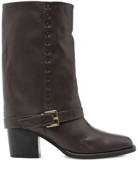  Evaluna Buckle-strap Boots - Brown 