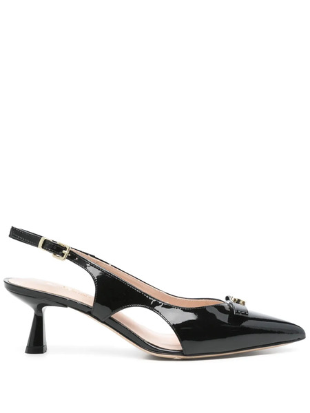  Evaluna 60mm Leather Pumps - Black 
