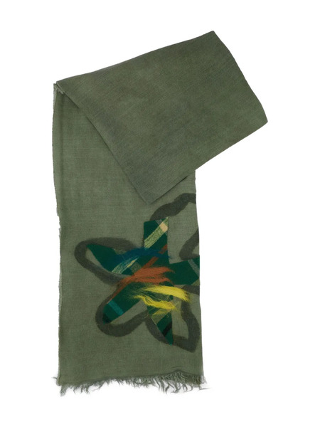  Exquisite J Floral-graphic Scarf - Green 