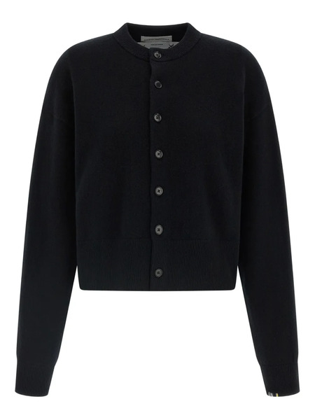  Extreme Cashmere Button-cuffed Cardigan - Black 