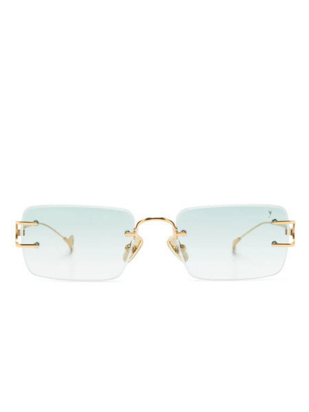  Eyepetizer Dillinger Rimless Sunglasses - Gold 