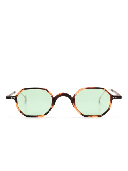  Eyepetizer Lauren Geometric-frame Sunglasses - Brown 