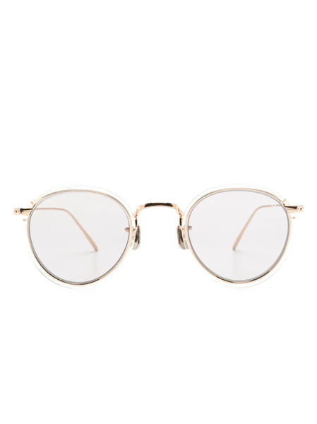  Eyevan7285 Round-frame Mirrored-lenses Sunglasses - Gold 