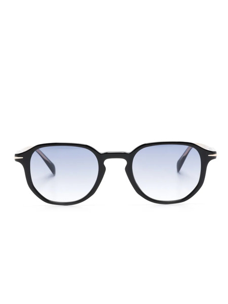  Eyewear By David Beckham Db 1140 Round-frame Sunglasses - Black 