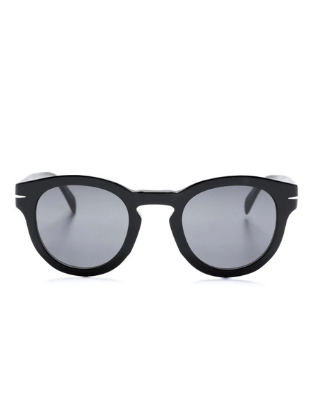  Eyewear By David Beckham Round-frame Sunglasses - Black 