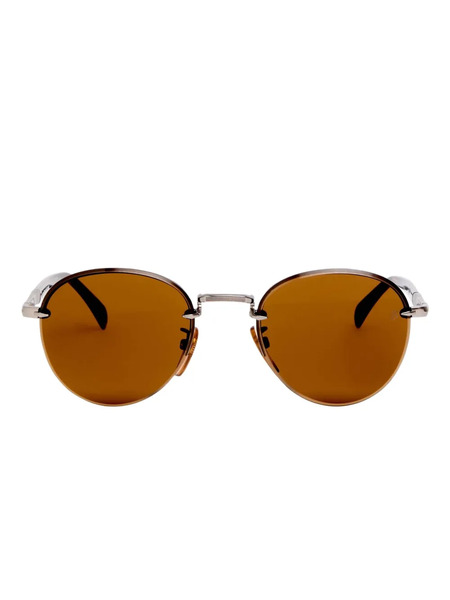  Eyewear By David Beckham Round-frame Sunglasses - Silver 