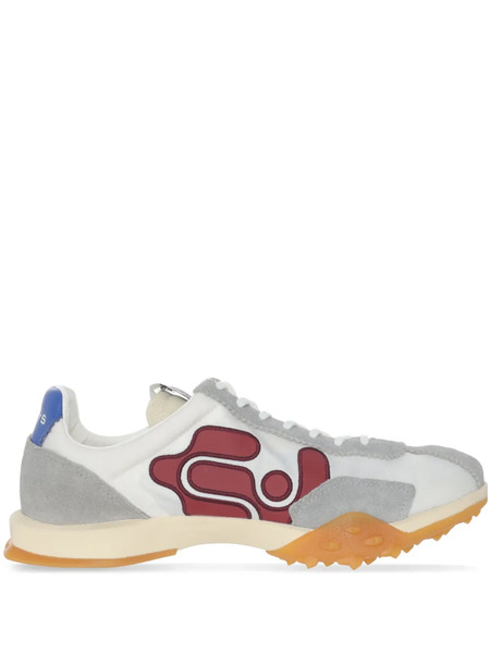  Eytys Eros Panelled Suede Sneakers - Grey 