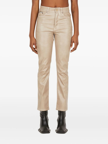  Eytys Shiny Cropped Trousers - Neutrals 
