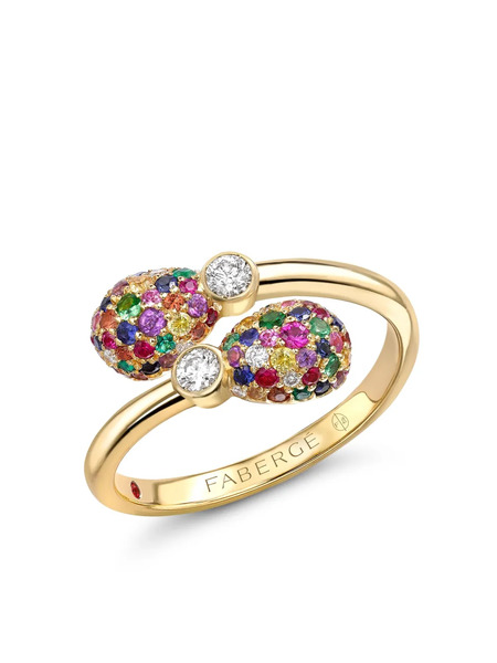  Fabergé 18kt Yellow Gold Emotion Multi-stone Cocktail Ring 