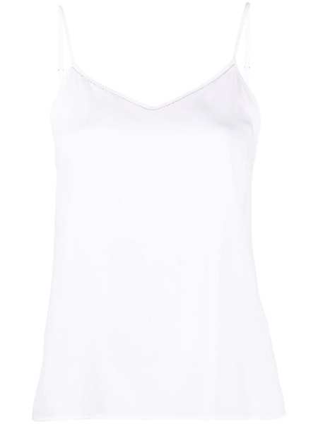  Fabiana Filippi Basic Spaghetti-straps Top - White 