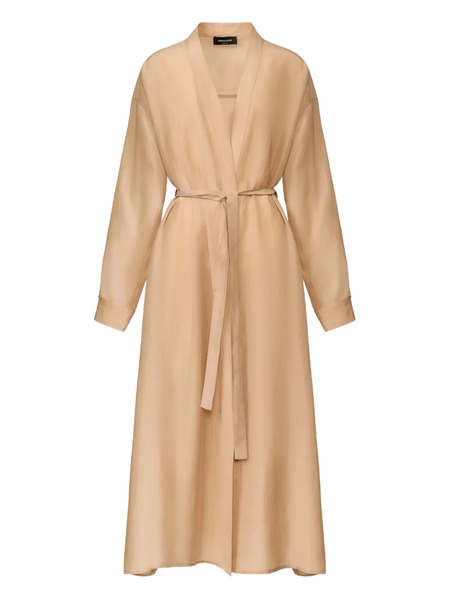  Fabiana Filippi Belted Coat - Neutrals 
