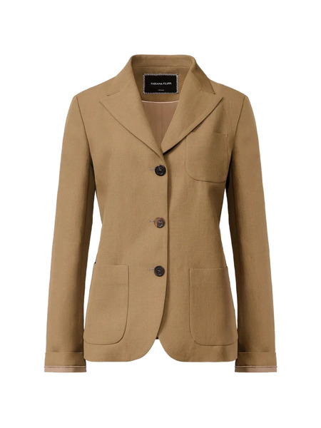  Fabiana Filippi Button Front Jacket - Neutrals 