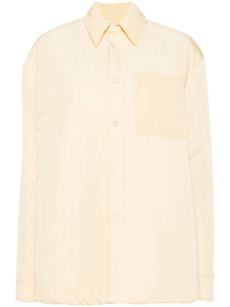  Fabiana Filippi Button-up Crinkled Jacket - Yellow 