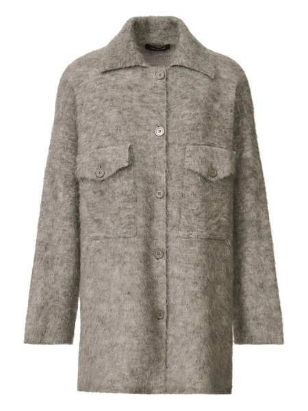  Fabiana Filippi Buttoned Collared Cardigan - Grey 